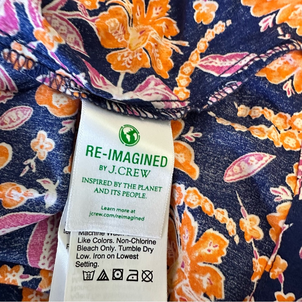 J.Crew Navy Floral Spaghetti-Strap Peplum Camisole Size XXL NWT - Picture 12 of 13